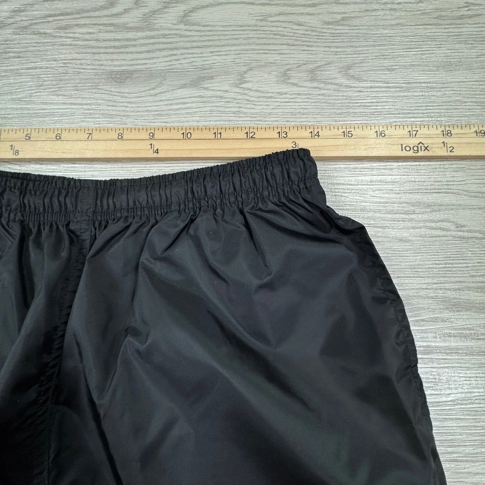 Nike Kids Pants Track Windbreaker Black Medium 8-10 Swoosh Elastic Waist Pocket